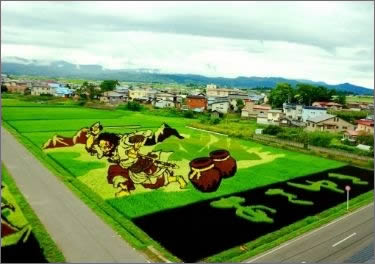 田舎館村　田んぼアート